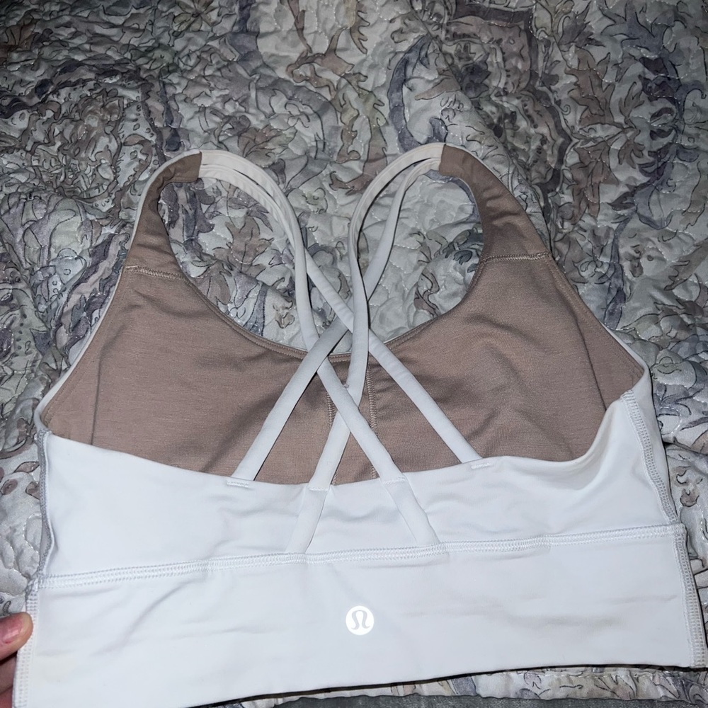 Lululemon sports bra medium support white